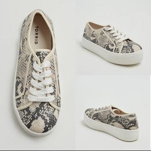 Torrid Snakeskin Platform Sneakers
